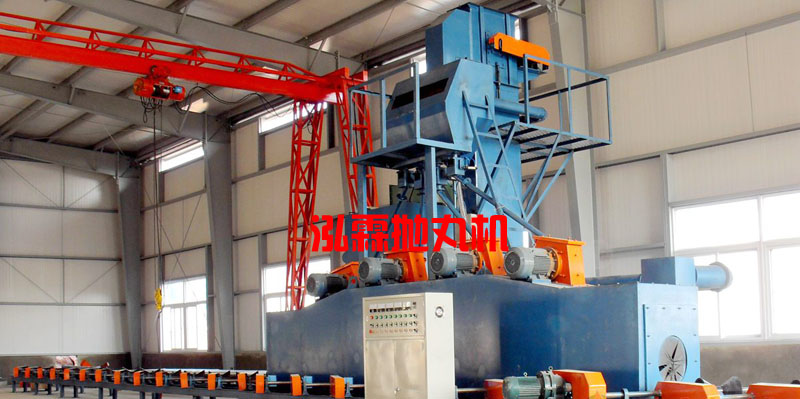 鋼管外壁拋丸機(jī)安裝現(xiàn)場圖