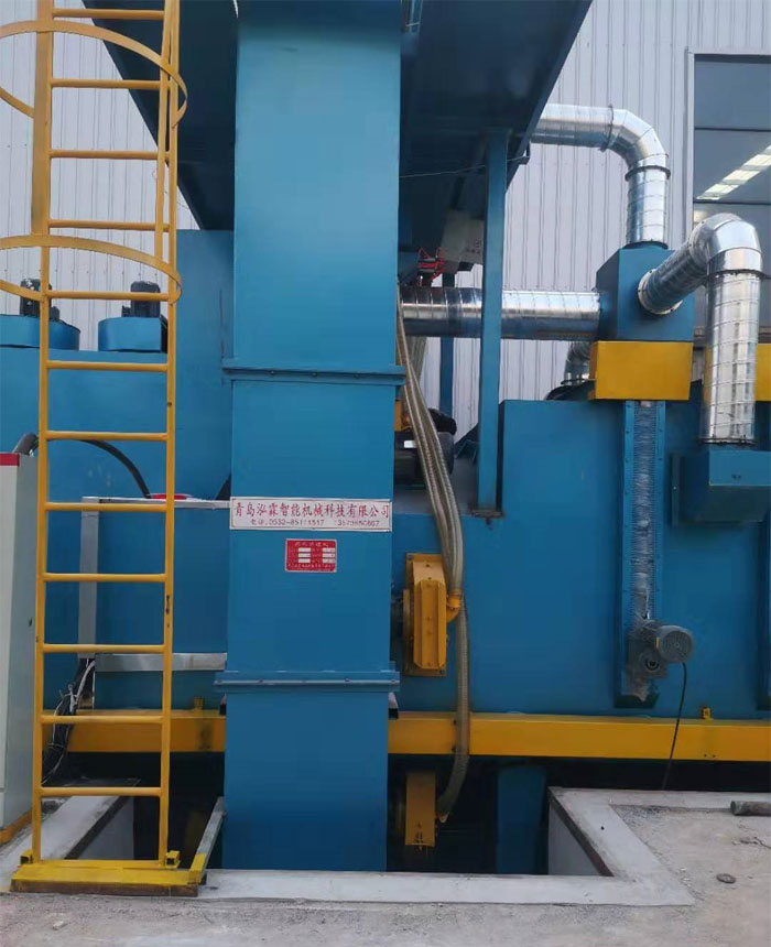 通過(guò)箱式拋丸機(jī)