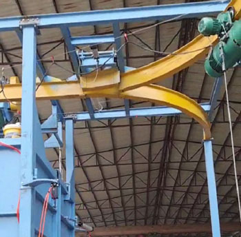 雙吊鉤式拋丸機好還是單吊鉤式拋丸機好？